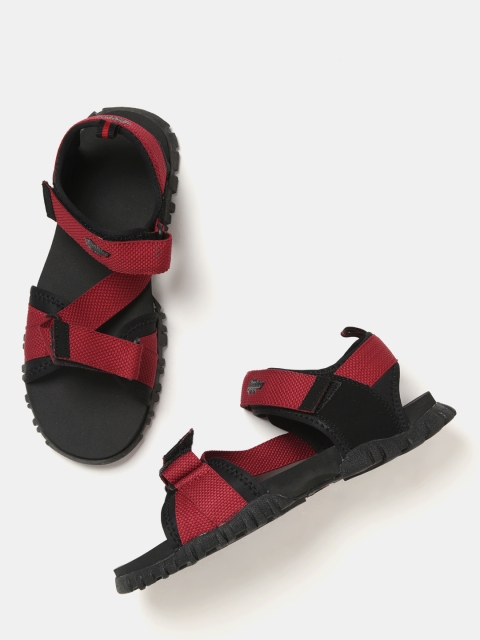 Roadster Men Red & Black Sports Sandals