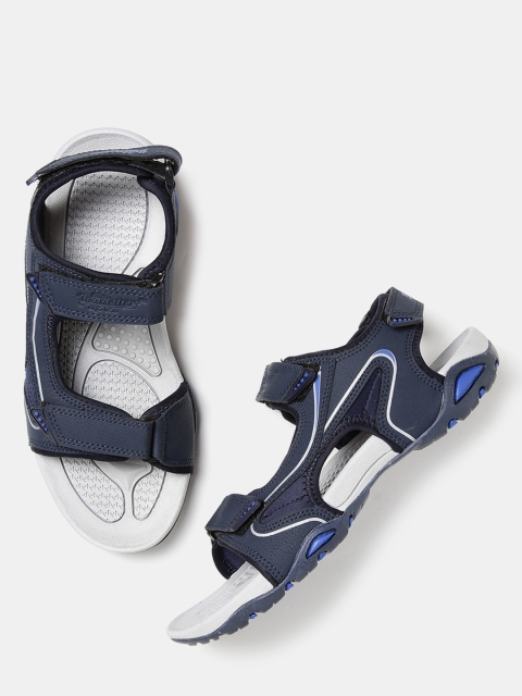 Roadster Men Navy Sports Sandals, Navy blue