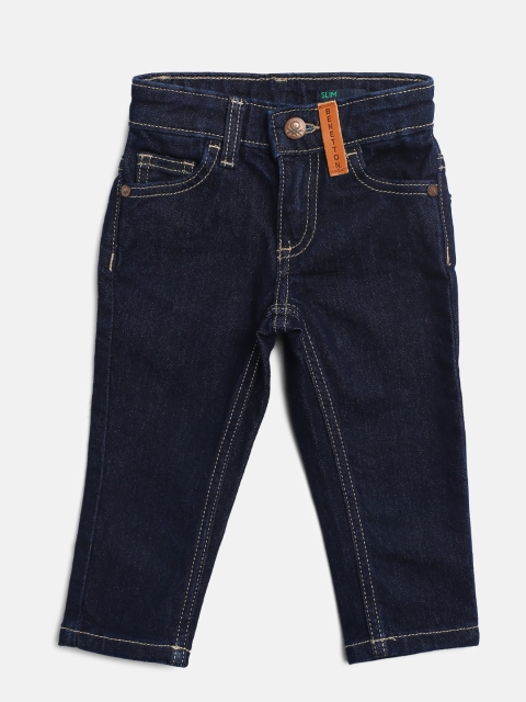 United Colors of Benetton Boys Navy Slim Fit Mid-Rise Clean Look Stretchable Jeans, Navy blue
United Colors of Benetton Boys Navy Slim Fit Mid-Rise Clean Look Stretchable Jeans, Navy blue