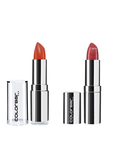 Colorbar Set of 2 Velvet Matte Lipsticks, Orange