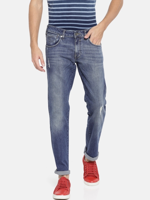 Wrangler Men Blue Rockville Tapered Fit Low-Rise Mildly Distressed Stretchable Jeans
Wrangler Men Blue Rockville Tapered Fit Low-Rise Mildly Distressed Stretchable Jeans