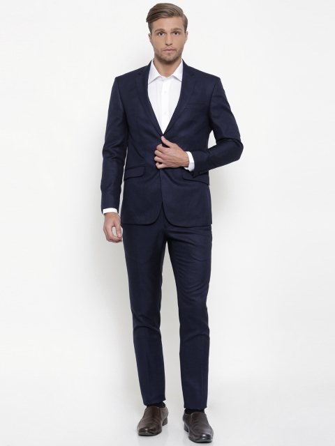 Peter England Men Navy Solid Neo Slim Fit Single-Breasted Formal Suit, Navy blue
Peter England Men Navy Solid Neo Slim Fit Single-Breasted Formal Suit, Navy blue