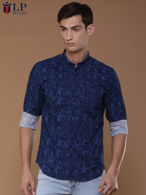 Louis Philippe Jeans Men Blue Shirt