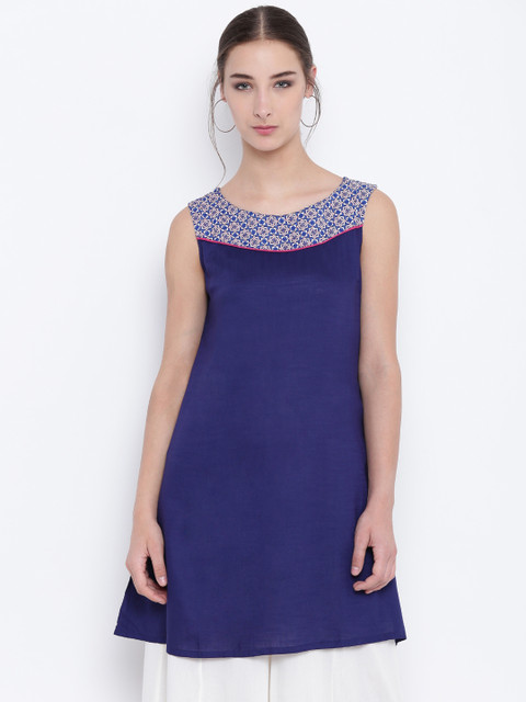 Bronz Blue Solid Tunic
Bronz Blue Solid Tunic