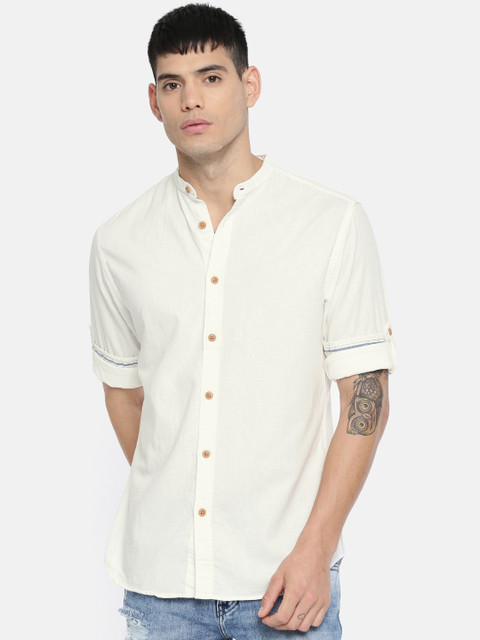 Jack & Jones Men White Regular Fit Solid Casual Shirt
Jack & Jones Men White Regular Fit Solid Casual Shirt