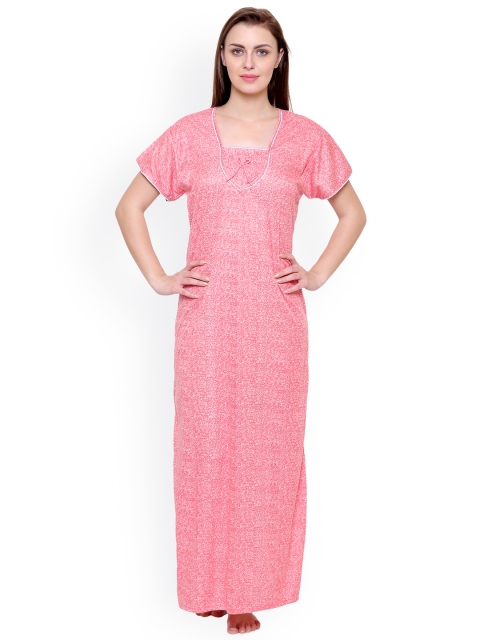 Secret Wish Pink Printed Nightdress NT-E100-460
