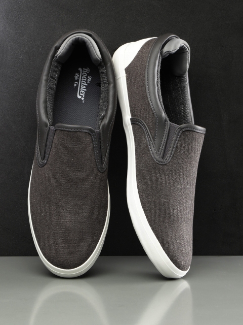 Roadster Men Brown Slip-On Sneakers