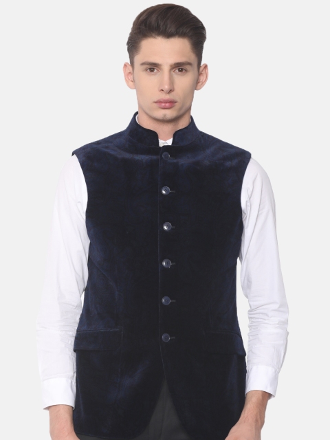 Raymond Men Navy Printed Contemporary Fit Velvet Pure Cotton Nehru Jacket, Navy blue
Raymond Men Navy Printed Contemporary Fit Velvet Pure Cotton Nehru Jacket, Navy blue