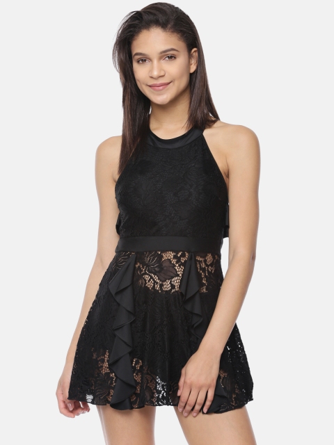 Heart 2 Heart Women Black Lace Swimdress SW12077CORDB