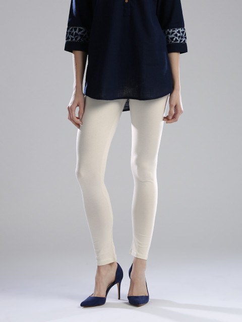 W Cream-Coloured Leggings
W Cream-Coloured Leggings