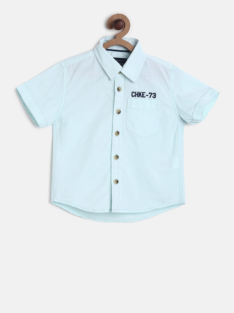 Cherokee Boys Blue Regular Fit Solid Casual Shirt 
Cherokee Boys Blue Regular Fit Solid Casual Shirt