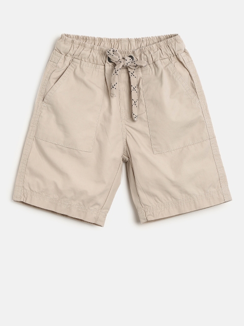 Cherokee Boys Beige Solid Regular Fit Regular Shorts