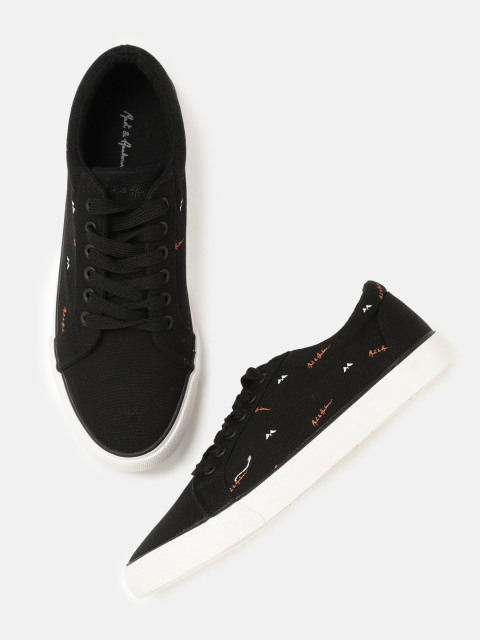 Mast & Harbour Men Black Sneakers