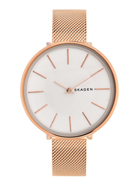 SKAGEN Women White & Gold-Toned Analogue Watch SKW2688I