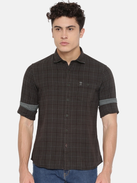 Arrow Blue Jean Co. Men Charcoal Grey Brown Slim Fit Checked Casual Sustainable Shirts
Arrow Blue Jean Co. Men Charcoal Grey Brown Slim Fit Checked Casual Sustainable Shirts