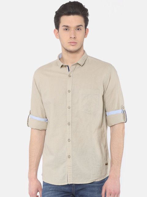 Cherokee Men Beige Contemporary Regular Fit Solid Casual Shirt
Cherokee Men Beige Contemporary Regular Fit Solid Casual Shirt