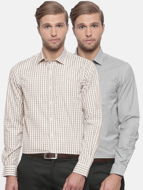 Excalibur Pack of 2 Formal Shirts, Assorted