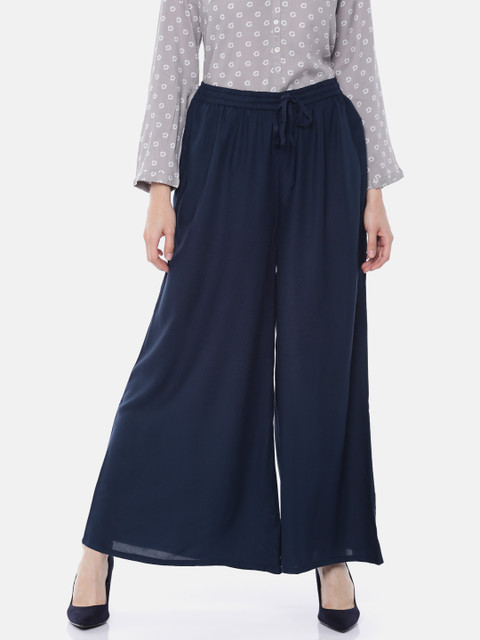 Melange by Lifestyle Women Navy Solid Wide Leg Palazzos, Navy blue
Melange by Lifestyle Women Navy Solid Wide Leg Palazzos, Navy blue