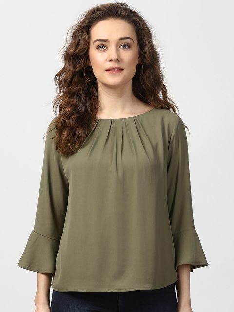 Harpa Women Green Solid Top