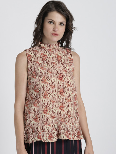 Chemistry Women Peach-Coloured Printed Top
Chemistry Women Peach-Coloured Printed Top