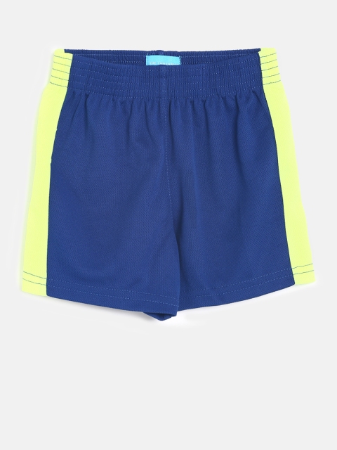 The Childrens Place Boys Blue Solid Regular Fit Shorts