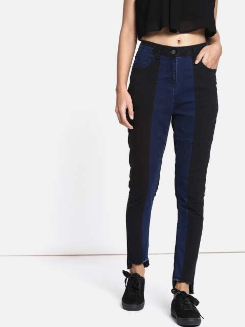 Kook N Keech Women Black & Blue Colourblocked Skinny Mid-Rise Clean Look Stretchable Jeans
Kook N Keech Women Black & Blue Colourblocked Skinny Mid-Rise Clean Look Stretchable Jeans