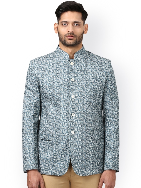 ethnix by Raymond Men Blue Khadi Cotton Self-Design Slim Fit Ethnic Bandhgala Blazer
ethnix by Raymond Men Blue Khadi Cotton Self-Design Slim Fit Ethnic Bandhgala Blazer