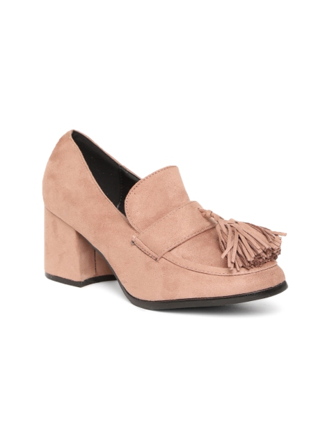 Jove Women Brown Solid Heels