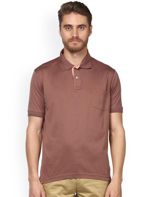 ColorPlus Men Brown Solid Polo Collar T-shirt
ColorPlus Men Brown Solid Polo Collar T-shirt