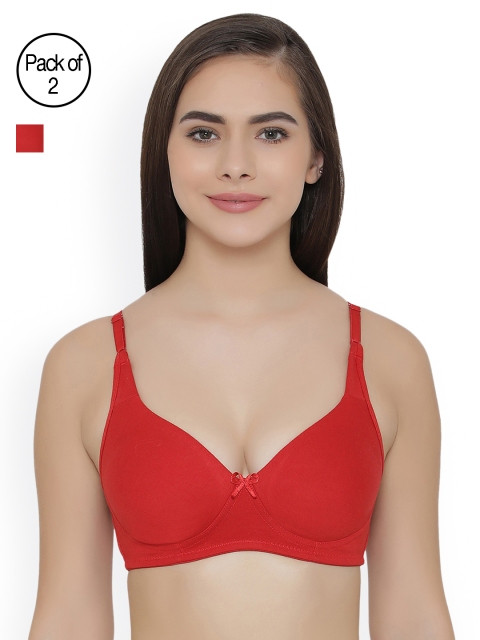 Clovia Pack Of 2 Bra, Purple