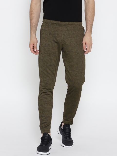 Reebok Men Olive Green Style Knit Track Pants