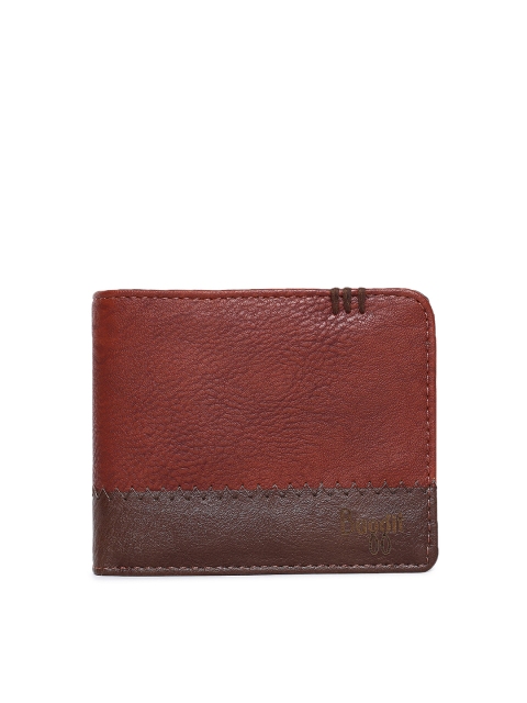Baggit Men Brown Solid Two Fold Wallet
