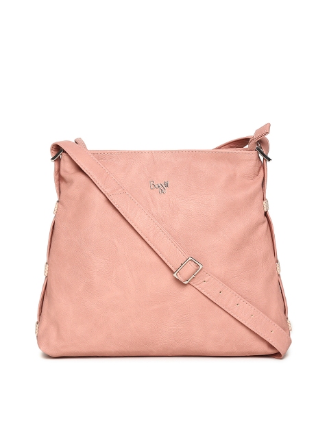 Baggit Pink Solid Sling Bag