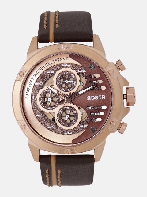 Roadster Men Brown Chronograph Analogue Watch MFB-PN-OS-TX2910