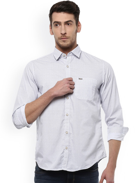 Peter England Casuals Men White Slim Fit Printed Casual Shirt
Peter England Casuals Men White Slim Fit Printed Casual Shirt