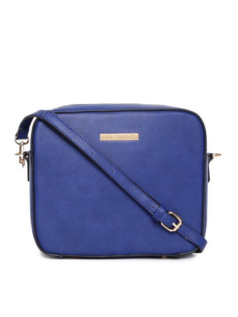 Sugarush Blue Solid Sling Bag