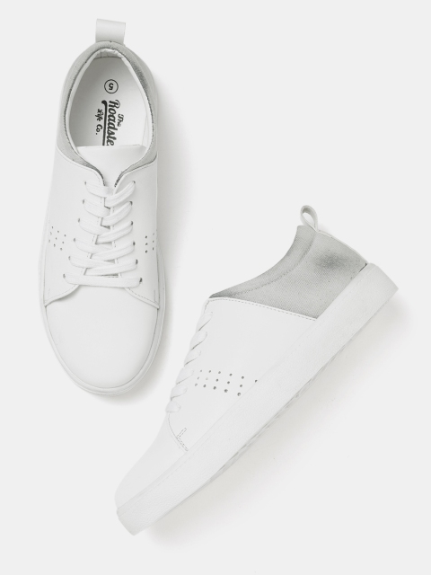 Roadster Women White Sneakers
