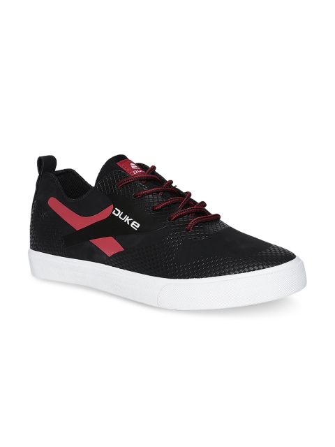 Duke Men Black Red Sneakers