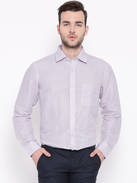 Arrow Lavender Linen Smart Casual Sustainable Shirt