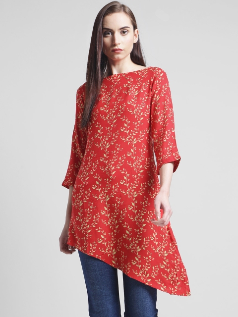 Zink London Red Printed Tunic