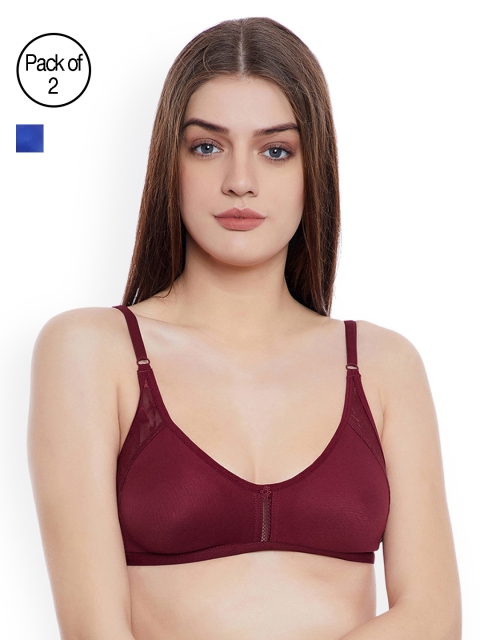 Clovia Pack Of 2 Bra, Blue