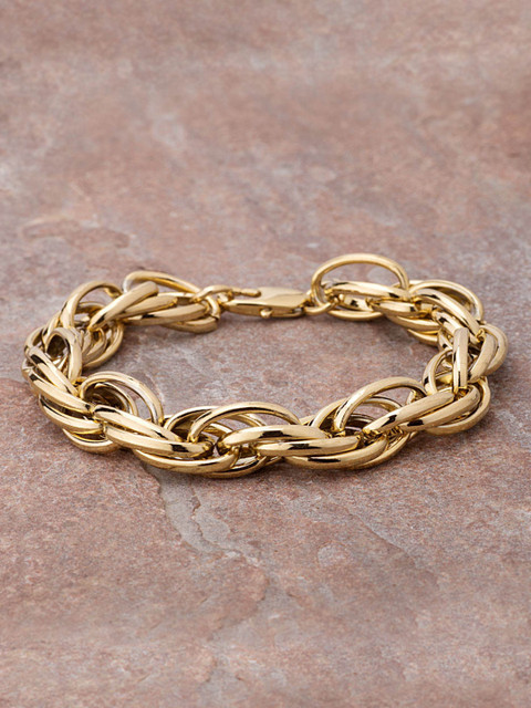 Dare by Voylla Gold-Toned Stainless Steel Gold-Plated Handcrafted Link Bracelet
Dare by Voylla Gold-Toned Stainless Steel Gold-Plated Handcrafted Link Bracelet