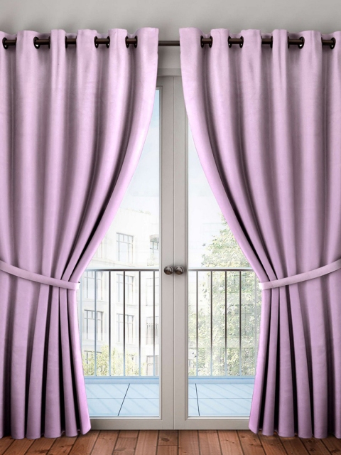 Bianca Purple Solid Door curtain