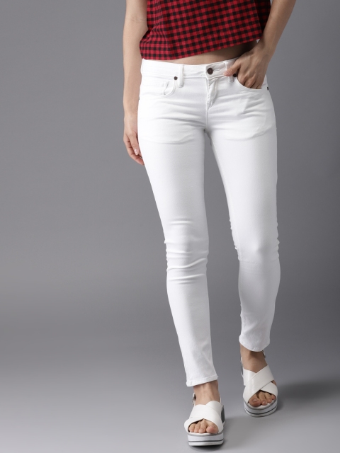 Moda Rapido Women White Skinny Fit Mid-Rise Clean Look Stretchable Cropped Jeans
Moda Rapido Women White Skinny Fit Mid-Rise Clean Look Stretchable Cropped Jeans