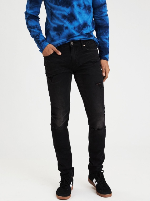 AMERICAN EAGLE OUTFITTERS Men Black Slim Fit Mid-Rise Mildly Distressed Stretchable Jeans
AMERICAN EAGLE OUTFITTERS Men Black Slim Fit Mid-Rise Mildly Distressed Stretchable Jeans