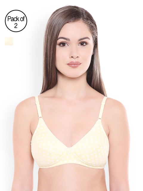 Bodycare Cream-Coloured Printed Pack of 2 Non-Wired Heavily Padded Everyday Bra E1522LELE
Bodycare Cream-Coloured Printed Pack of 2 Non-Wired Heavily Padded Everyday Bra E1522LELE