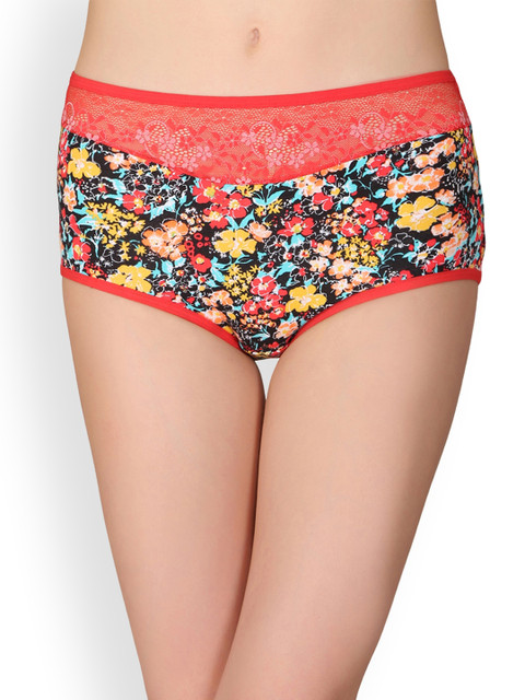 Clovia Women Red & Black Printed Hipster Brief With Powernet Waist PN2387P04XL 
Clovia Women Red & Black Printed Hipster Brief With Powernet Waist PN2387P04XL