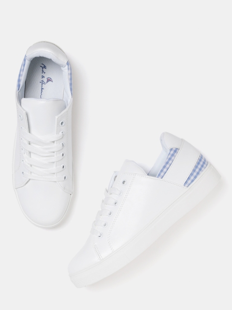 Mast & Harbour Women White Sneakers