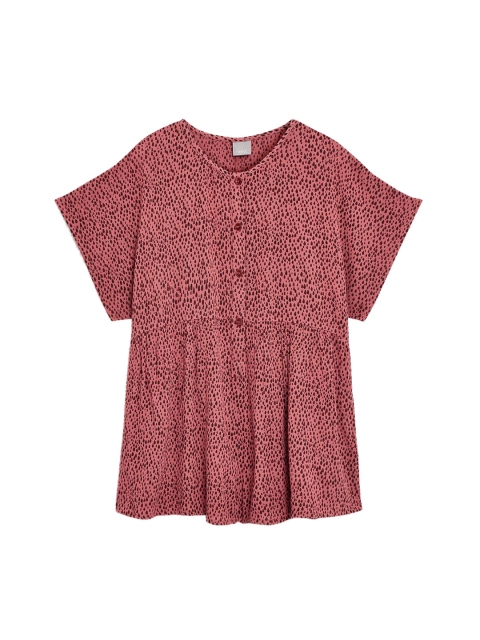 next Girls Pink Printed A-Line Dress