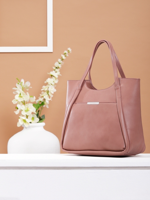 CORSICA Pink Solid Handheld Bag